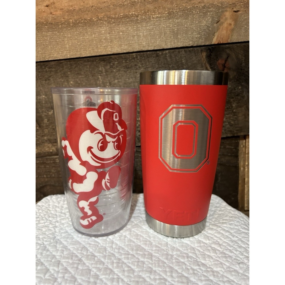 Tervis & Yeti Tumbler Ohio State Buckeyes Brutus 16 Ounce No Lids - Picture 2 of 7